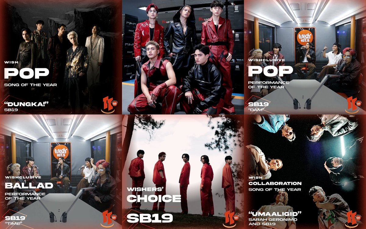 oohjcs's tweet image. SB19 continues to hold the record for the most awards by an artist in Wish Music Awards history, adding five new awards to their list.