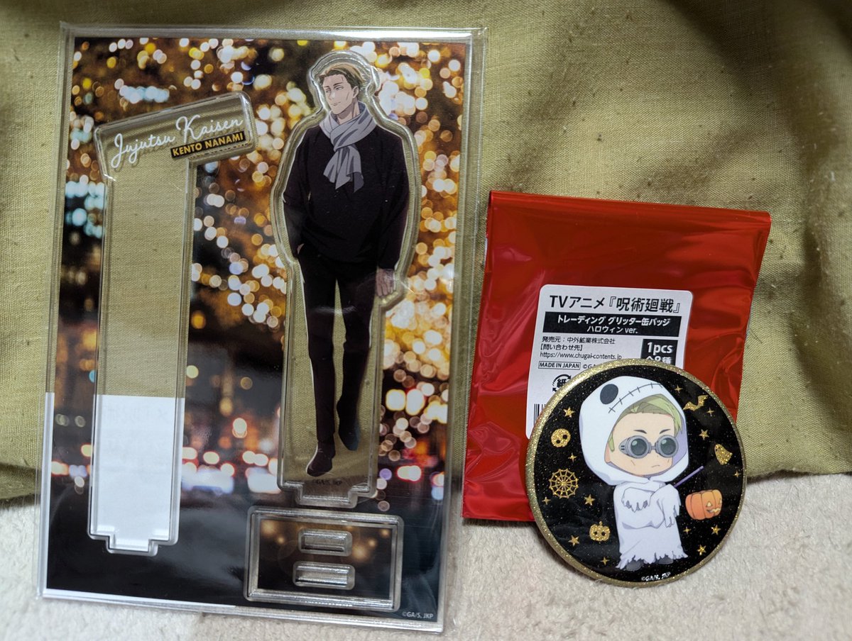 本日迎えた七海。 トレーディング缶バッジ、七海が来てビックリ。自分