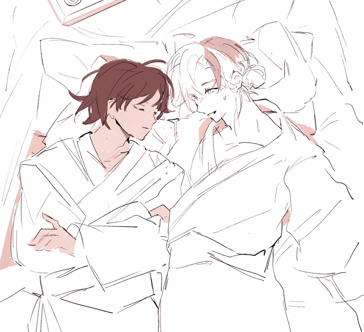 #ソンエリワンドロ #棘境+20
浴衣
喝的晕晕乎乎的温泉旅店中