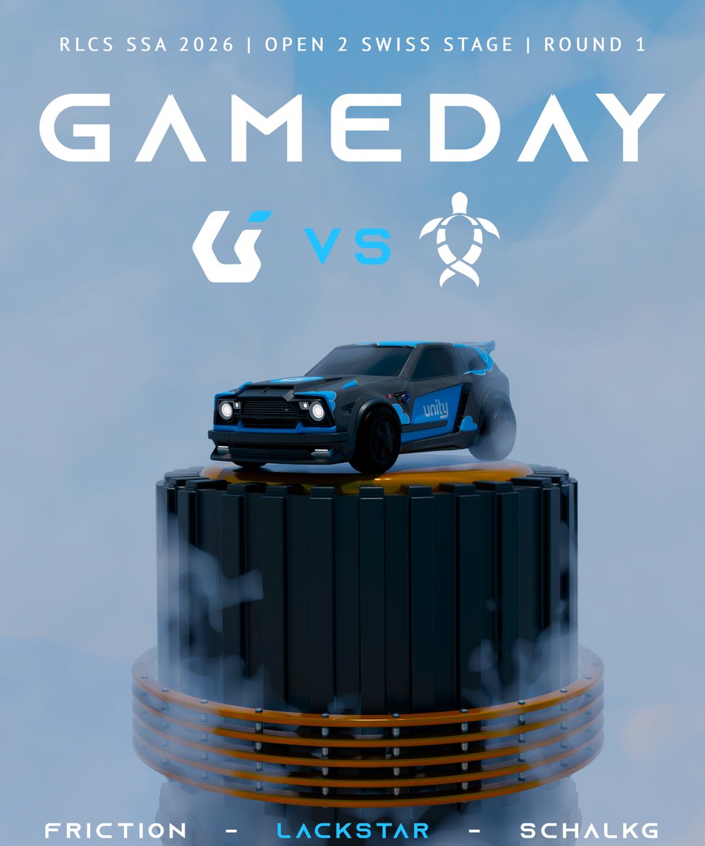 Kicking off our RLCS SSA Open 2 run against <a href="/TerraEsportsZA/">Terra Esports</a> 

🎮: <a href="/Friction48/">Friction</a> <a href="/lackstar_/">Lackst ✦ r</a> <a href="/SchalkGs/">Schalk</a> <a href="/sponsobobas/">sponsobobas</a>
📢: <a href="/Mr_Poggy_/">Mr_Poggy_</a> <a href="/heckygaming/">heckygaming</a> <a href="/VuDu_UNT/">VuDu</a> 

📺: twitch.tv/unity_esports_… 

#RLCS2026 #SSA #unify