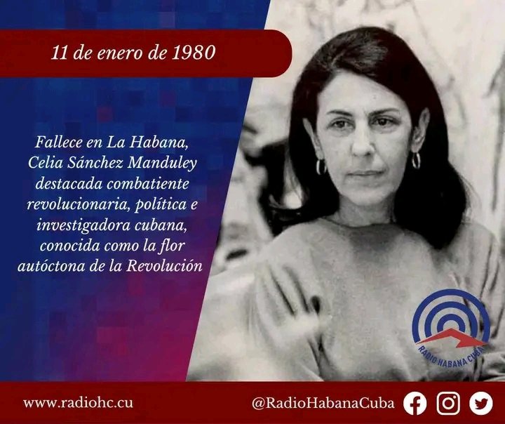 "Había algo que era la calidad humana, la preocupación por la gente: en la guerra, después de la guerra nunca se le olvidó nadie, era la madrina de todos los viejos guerrilleros”.
#100AñosConFidel
La Flor más Autóctona de la Revolución 
#VillaClaraConTodos