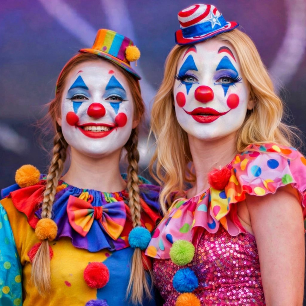 Sveriges största två kvinnliga clowner. Möt Greta Thunberg och Zara Larsson.