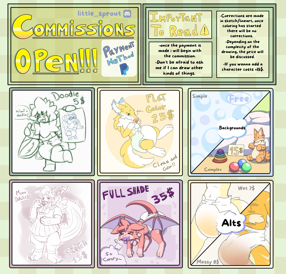 Commissions Open .w. If you're interested, DM me or message me on Discord🐇🥕