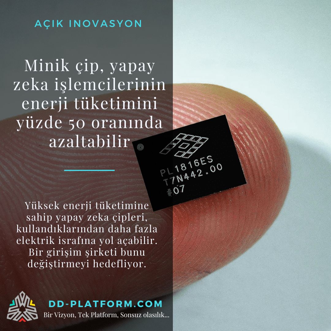 dd_platform's tweet image. Minik çip, yapay zeka işlemcilerinin enerji tüketimini yüzde 50 oranında azaltabilir.
dd-platform.com/minik-cip-yapa…
#cip #yapayzeka #emerji #verimli #verimlilik #tasarruf #bilgi