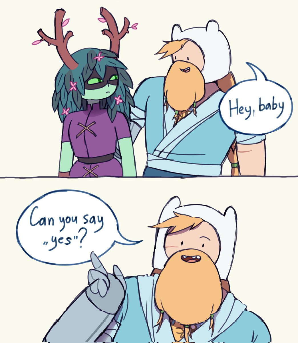 dariendadarian's tweet image. #adventuretime #fionnaandcake #finntress