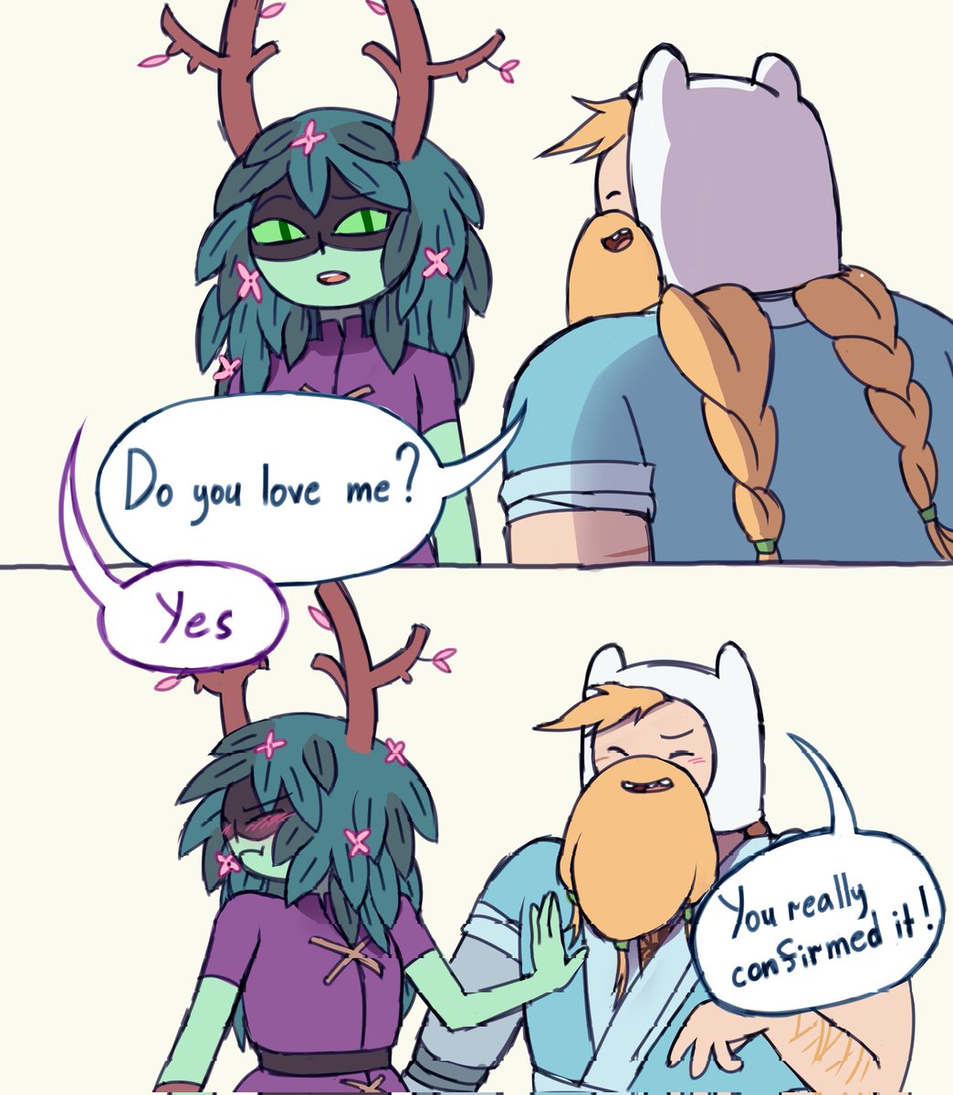 dariendadarian's tweet image. #adventuretime #fionnaandcake #finntress