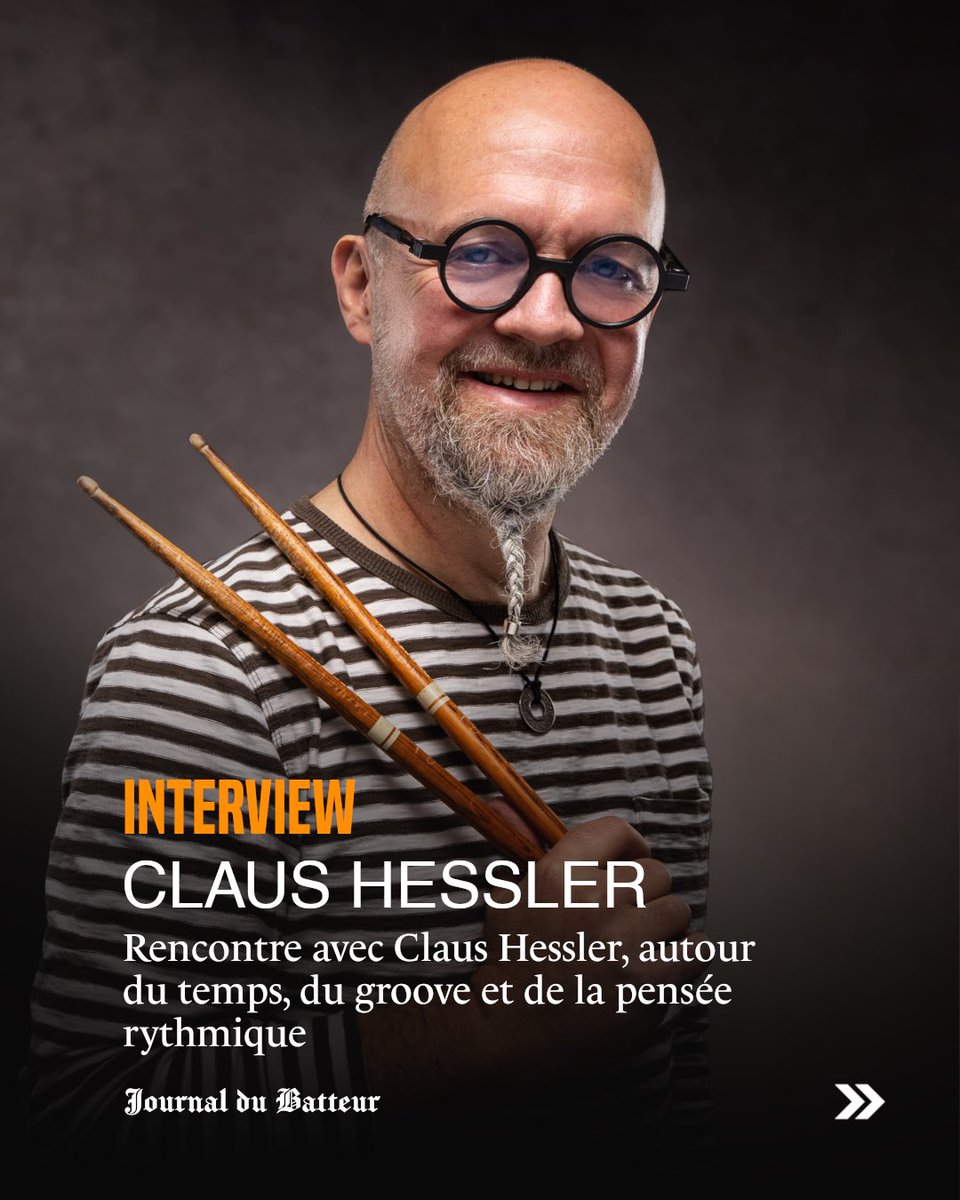 JDBMagOff's tweet photo. 🇫🇷 Reconnu internationalement pour son travail sur le temps, le groove et la pensée rythmique, Hessler explore le rythme comme un langage vivant, fait d’intention, d’écoute et de conscience corporelle

🔗 Interview complète à lire dans Le JDB#008

#Journaldubatteur #JDBMag #LeJDB https://t.co/ox5jVzUtrF