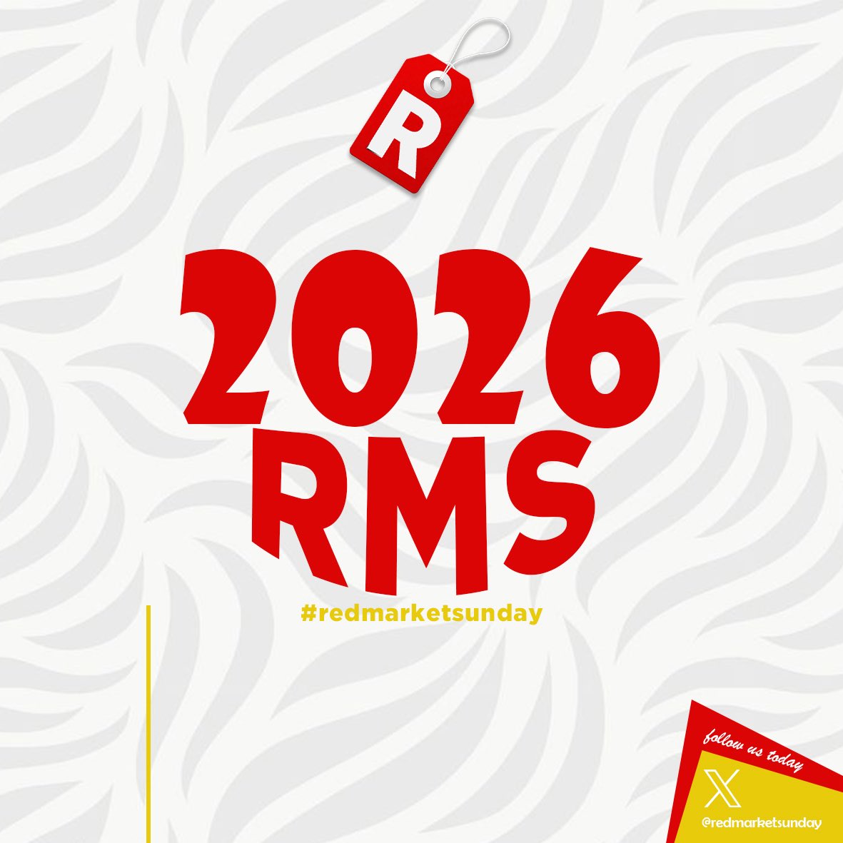 New year, Greater energy!
#redmarketsunday is NOW OPEN.