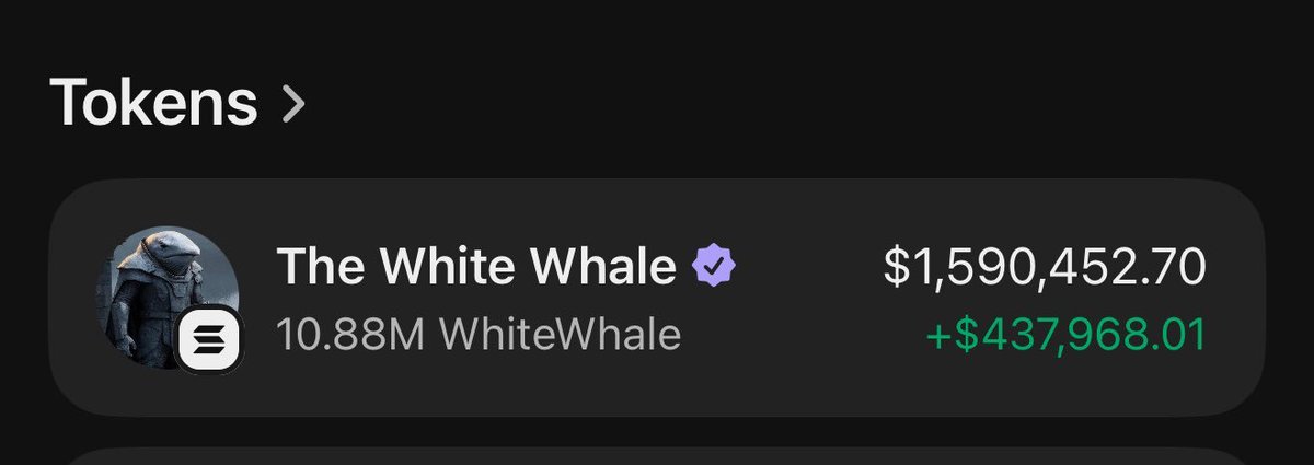 我将抽取 5,000 美元，因为我言出必行

因为 $WhiteWhale 跨越了 1 亿美元的市值

一键三连开小铃铛

48小时内决出胜负