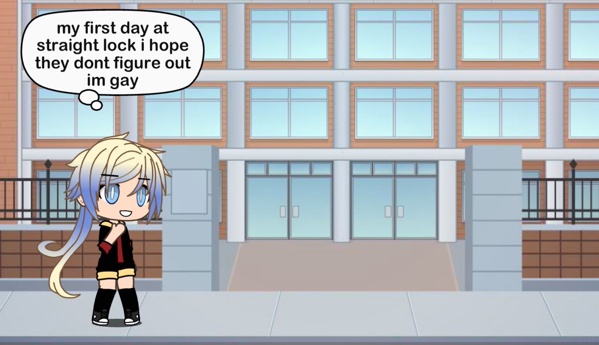 nessiichu's tweet image. kaiser made me mad so i made him ugly in gacha life