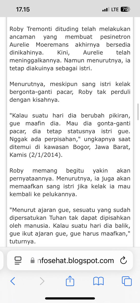 Emang NPD FINAL BOSS SI BOBBY A.K.A ROBBY!!!

Aku emang sengaja searching berita ttg Aurelie , dan ketemu pernyataan si bajingan ini ke wartawan “kalau suatu hari Aurelie berubah pikiran dia akan memaafkan dan bilang Aurelie tetap istrinya dengan dalih pernikahan Katolik “

Sick!