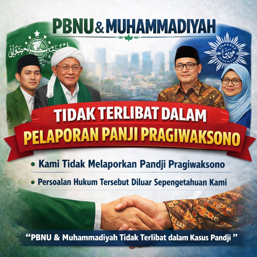 PBNU dan Muhammadiyah menunjukkan kebijaksanaan dengan tidak terlibat dalam pelaporan Pandji Pragiwaksono, menciptakan suasana damai dan saling menghormati di antara sesama. Mari kita jaga kerukunan!
