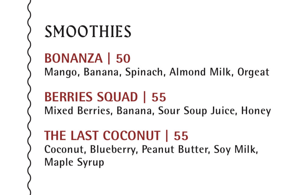 > at beach cloob
> want energising tropical smoothie, perhaps coconut or pineapple
> "sir we have a very good coconut smoothie"
> look at menu
> it's made with soy milk
> it's called "the last coconut"

You cannot make this shit up