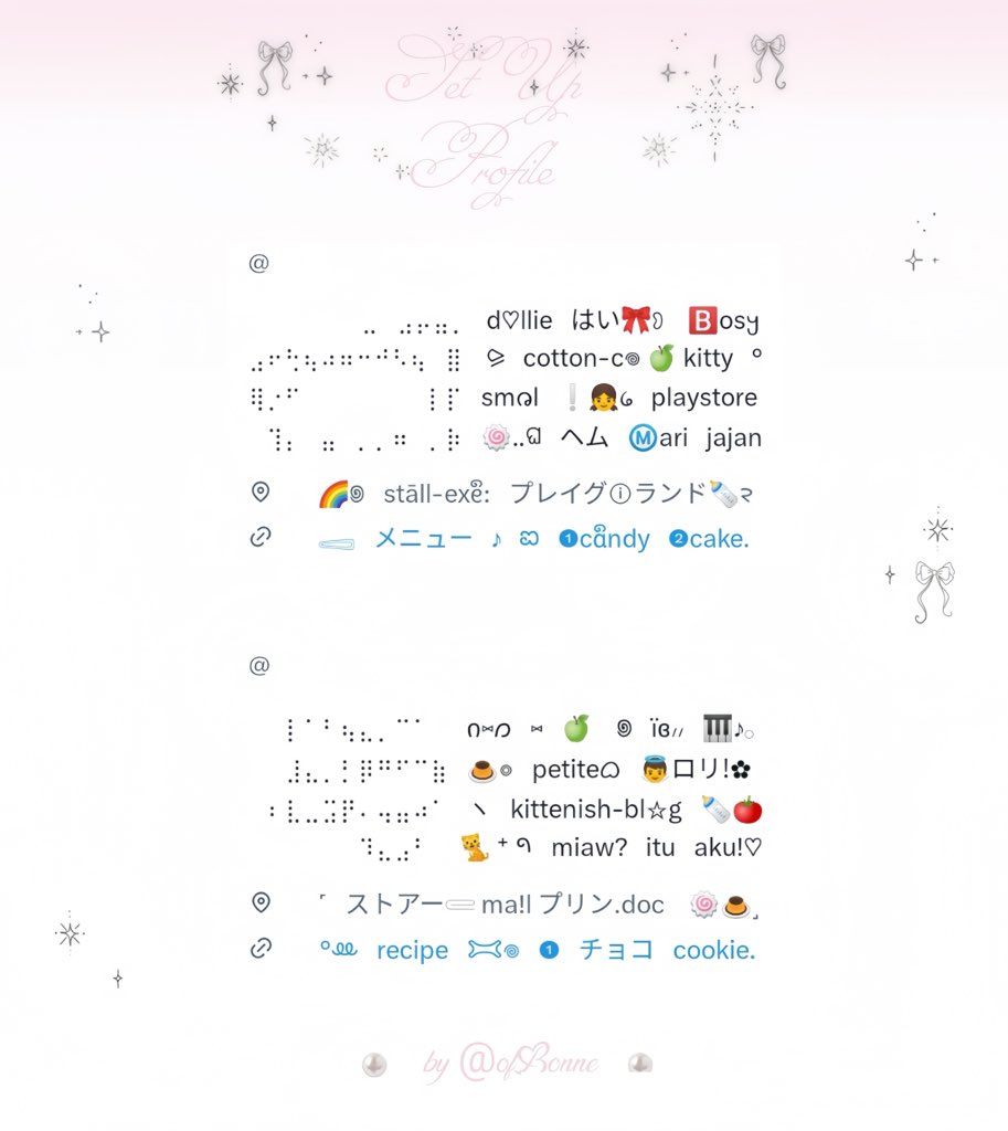 OfBonne's tweet image. ⠀
⠀⠀⠀⠀❤︎⠀𓂂⠀a⠀repost⠀would⠀be⠀lovely
⠀⠀⠀⠀swipe⠀cutest⠀set⠀up⠀profile⠀♫
⠀⠀⠀⠀for⠀9.500⠀つかむ⠀⑅⠀check⠀ALT.
⠀⠀⠀⠀•• ┈┈⠀୨୧⠀#zonauang⠀#zonaba
⠀⠀⠀⠀⠀⠀⠀⠀⠀⠀⠀⠀︶⊹︶︶︶︶︶︶⊹︶
⠀