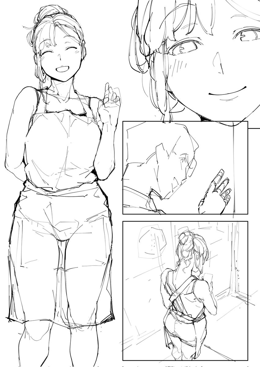 武士の作画過程なり
①ネーム
②下書き
③ペン
④トーンなど
最近下書きちゃんと書いたほうが結果早いと思っている 