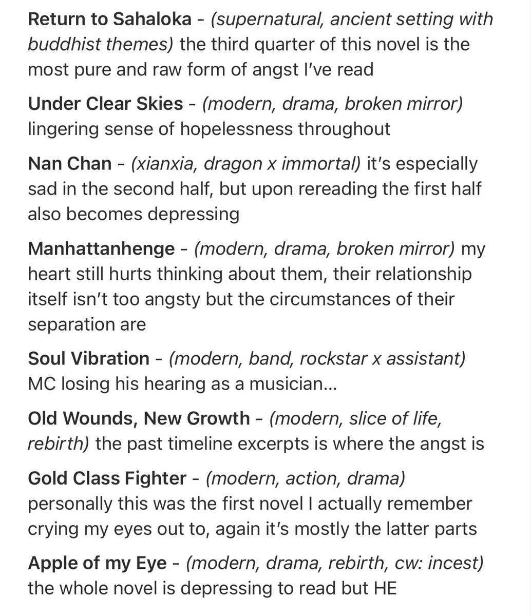 Some recs for depressing novels with a HE! Added some explanation on what's sad/where the depression really hits, but it's ofc subjective to my experience so do give a try to see for yourself, all are interesting reads regardless