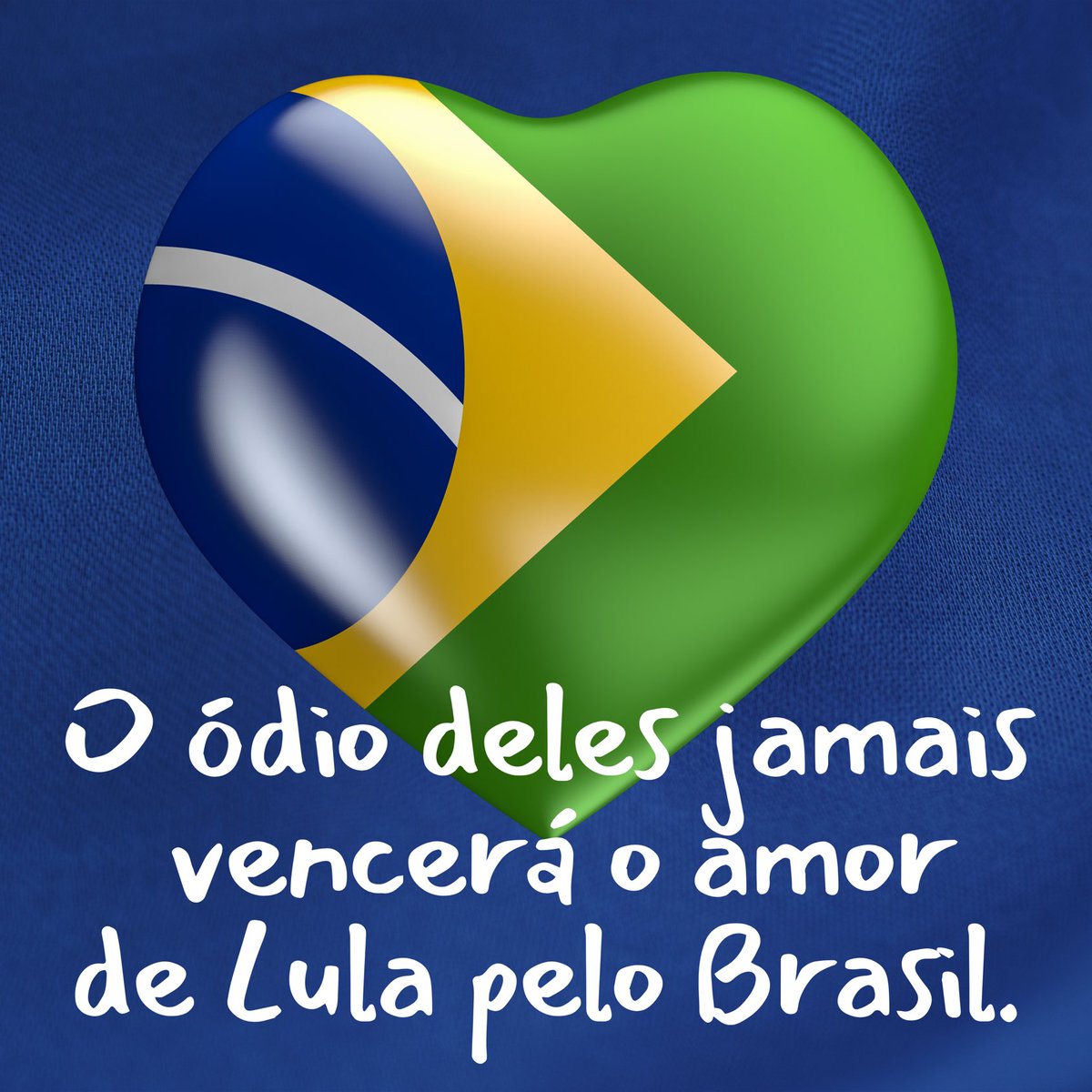 BacurauA's tweet photo. O ódio deles jamais vencerá o amor de Lula pelo Brasil. https://t.co/MFjYAxz2i8