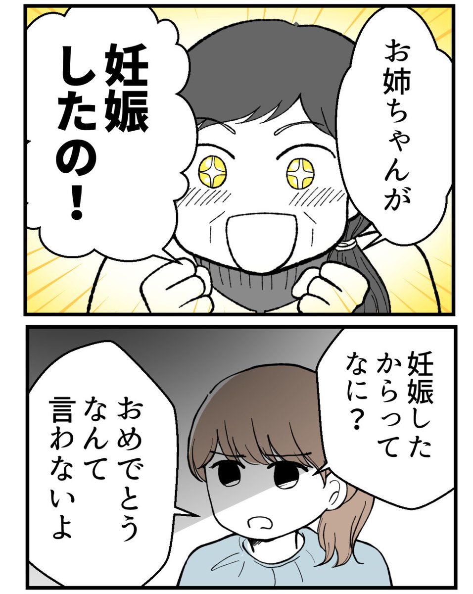 「とうとう姉が妊娠した!」って言われてもね…
祝えない妹に母は?(0/4) 