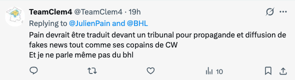 JulienPain's tweet image. Après on me demande pourquoi je n'ouvre pas les commentaires sur cette plateforme. Je vous laisse j'ai un dej avec la CIA.
