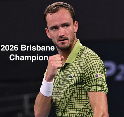 imvikaskohli's tweet photo. Daniil Medvedev defeats Brandon Nakashima in straight sets 6-2, 7-6(1) to win the title in Brisbane.

What a great start for the 2026 season

Wins his 22nd title in a 22nd city, now a good pratice for the Aus Open(3 times runner up)

#BrisbaneOpen #Medvedev #ATP250 #AusOpen https://t.co/pRKTBjirQF