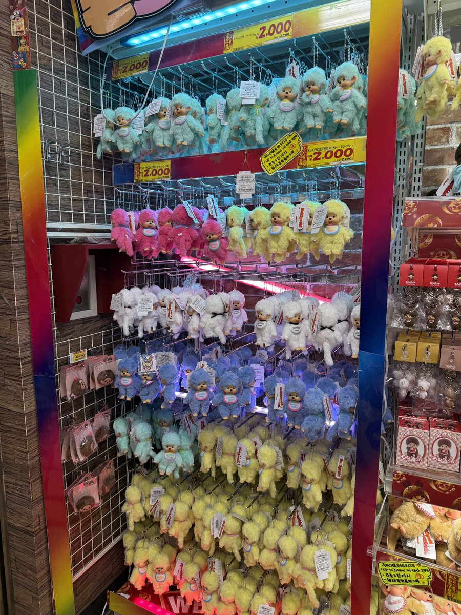 aroha_swan's tweet photo. 渋谷ドンキ
紫のモンチッチいません。 https://t.co/SIUQEcLVBB