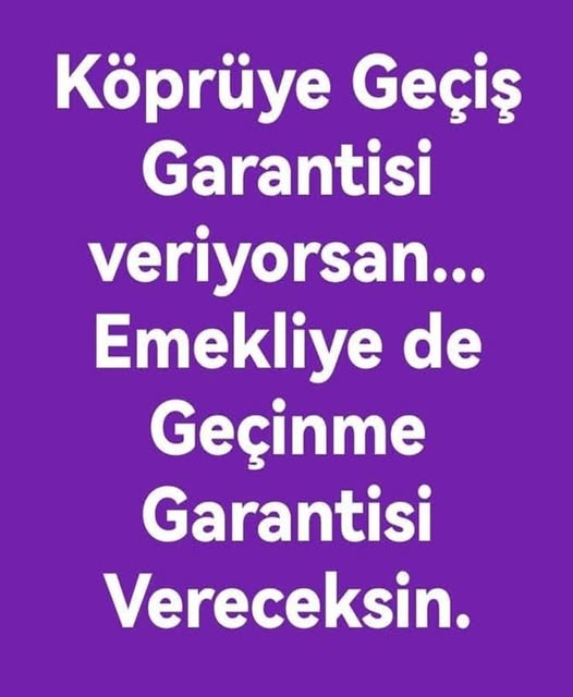 ÇOK YERİNDE VE DE HUKUKİ ANAYASAL BİR TALEP.