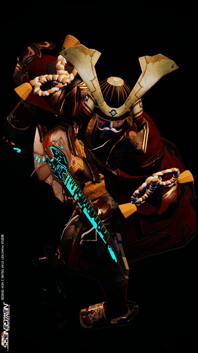 kullnell's tweet image. #PSO2NGS_SS
武者とギター