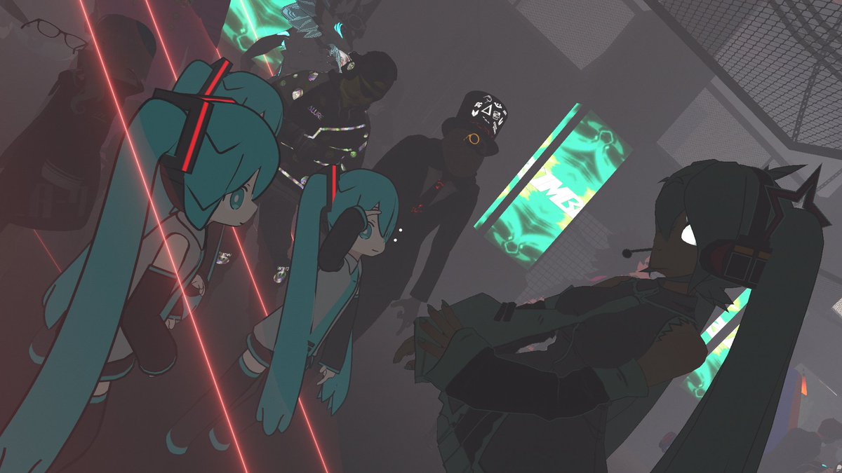 Joined my friend at a party I'm the big #Miku #VRChat