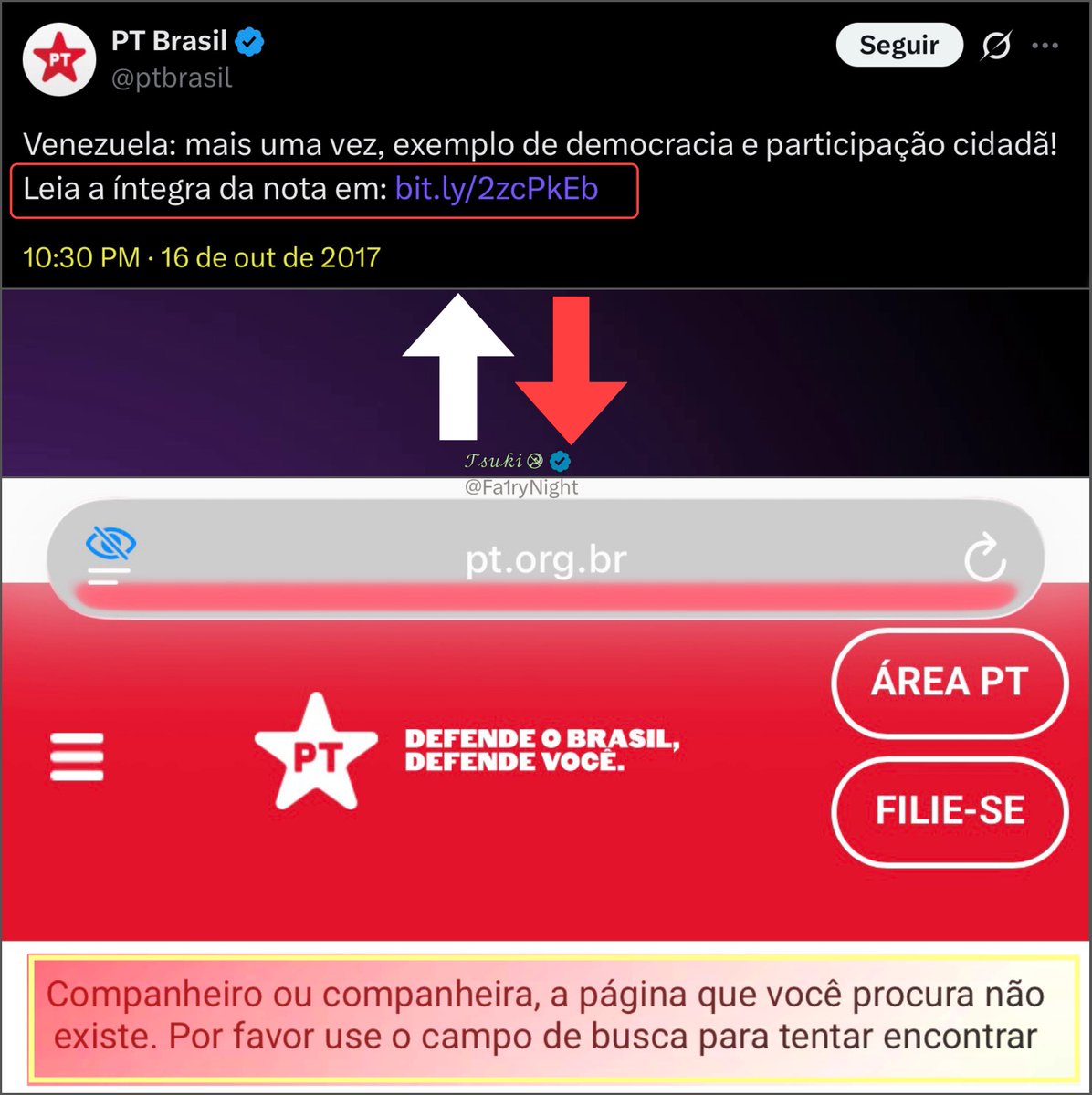 Apagam a nota do site, mas o print do tuíte é eterno. 

Guardem com vocês.