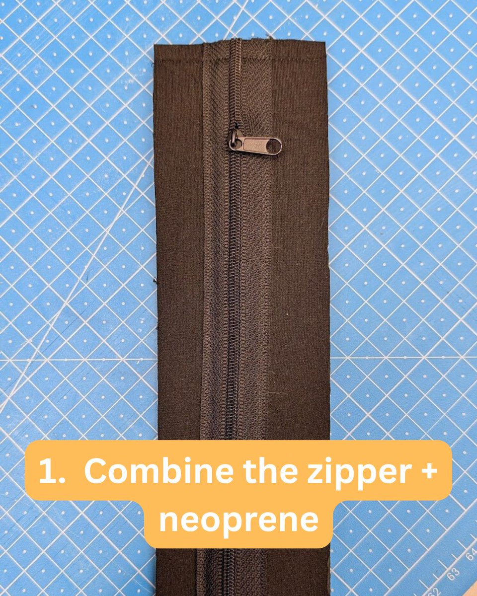 Zipforge's tweet image. 🔧 How I add a zipper without ruining a wetsuit:
 Sew the coil zipper into neoprene strips → precision cut (avoiding seams) → align → bond with industrial neoprene glue → cure 24h.
 Sewing + gluing = a clean, factory-level finish, tailored to you.