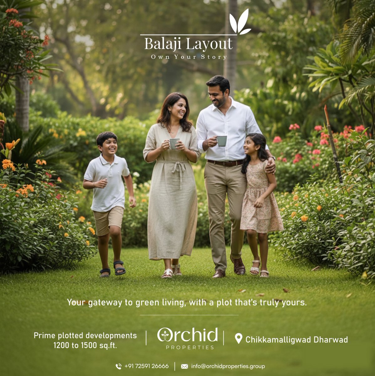orchid_groups's tweet image. A place where children grow, families bond, 
and dreams take shape 🌱

Balaji Layout — thoughtfully planned by Orchid Properties

📍 Chikkamalligwad, Dharwad
Build a life you’ll be proud of.