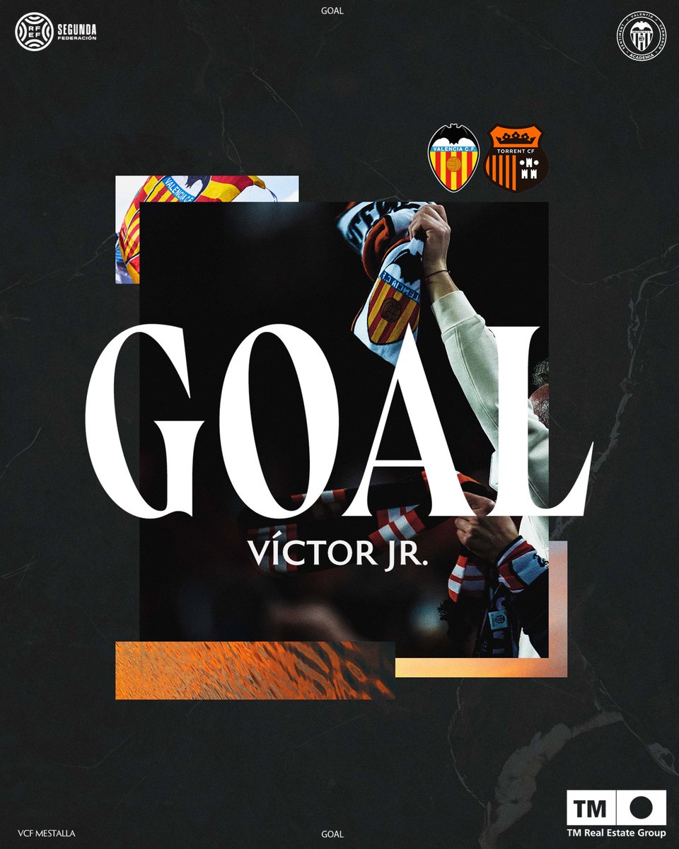 ¡GOOOOOL! ¡GOOOOOL!
¡GOOOOOL! ¡GOOOOOL!
¡GOOOOOL! ¡GOOOOOL!
¡GOOOOOL! ¡GOOOOOL!
¡GOOOOOL! ¡GOOOOOL!

Pero qué has hecho <a href="/vviccctor/">Victor Jr</a> ‼️ 
Vaya chicharro ‼️‼️

#VCFMestallaTorrent🦇🟠 
1-0 | m. 5