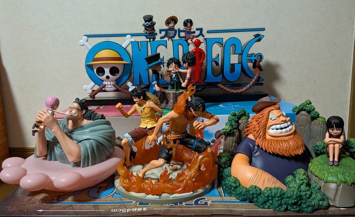 一番くじ ワンピース ドラマティックメモリーズ 全フィギュア揃えられ