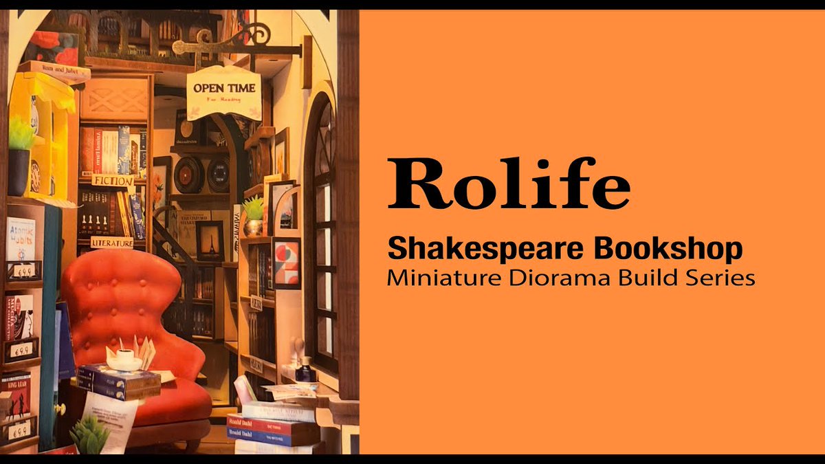chefhawk's tweet image. Rolife Shakespeare Bookshop | Miniature Diorama Build Series youtu.be/WRTfyIsvR50?si… via @YouTube