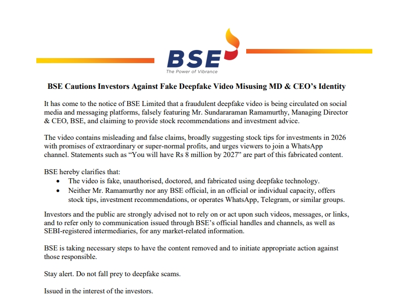 BSE India tweet media
