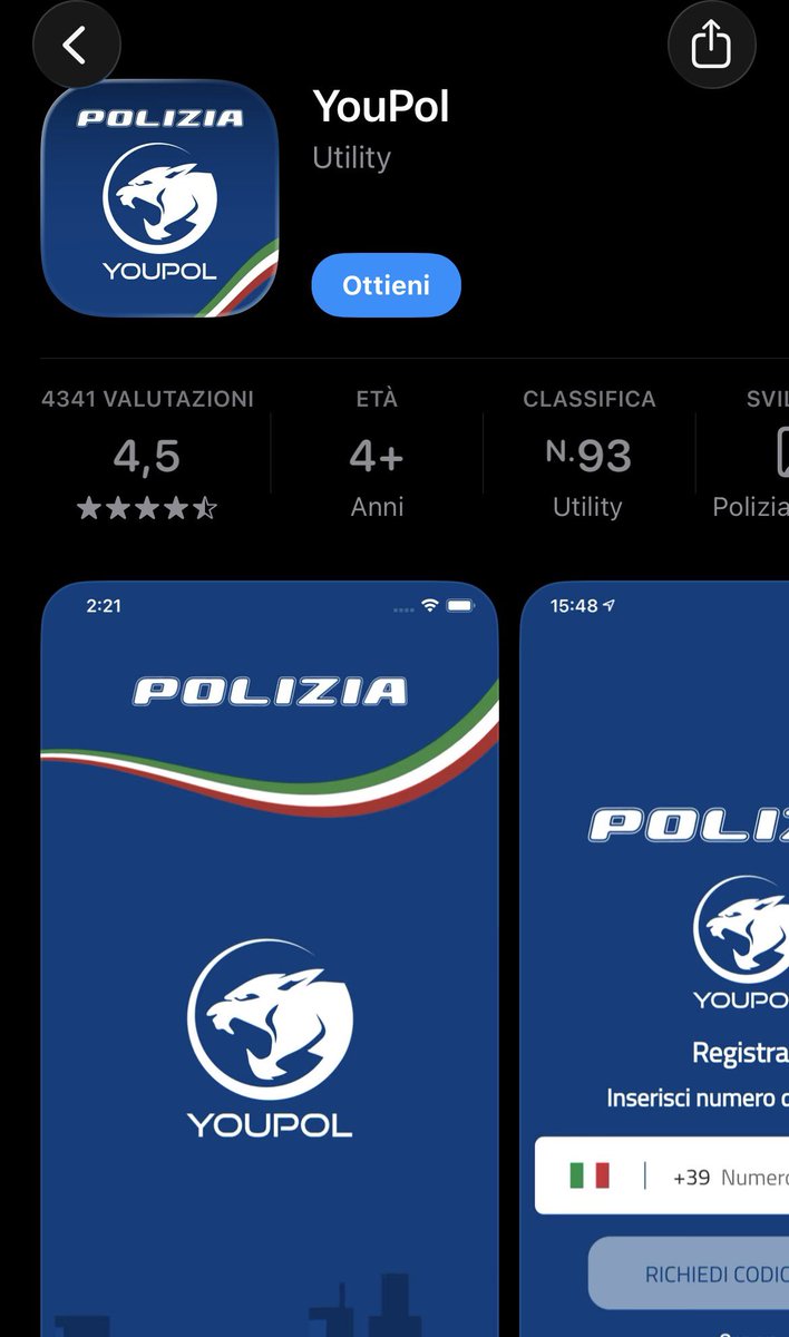 SocialeDestra's tweet photo. Tramite l’app #Youpol il #cittadino può diventare partecipe segnalando situazioni pericolose, illegali e/o di spaccio degrado alla #Polizia.
L’App é disponibile nei principali App store.
L’avete già scaricata? https://t.co/Jv2u9FECx2