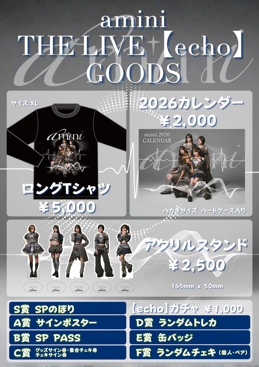 🦋amini THE LIVE【echo】いよいよ本日🦋 この後16時15分開場、17時
