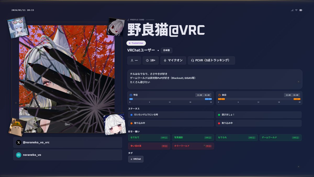 野良猫@VRC (@noraneko_vo_vrc) / Posts / X