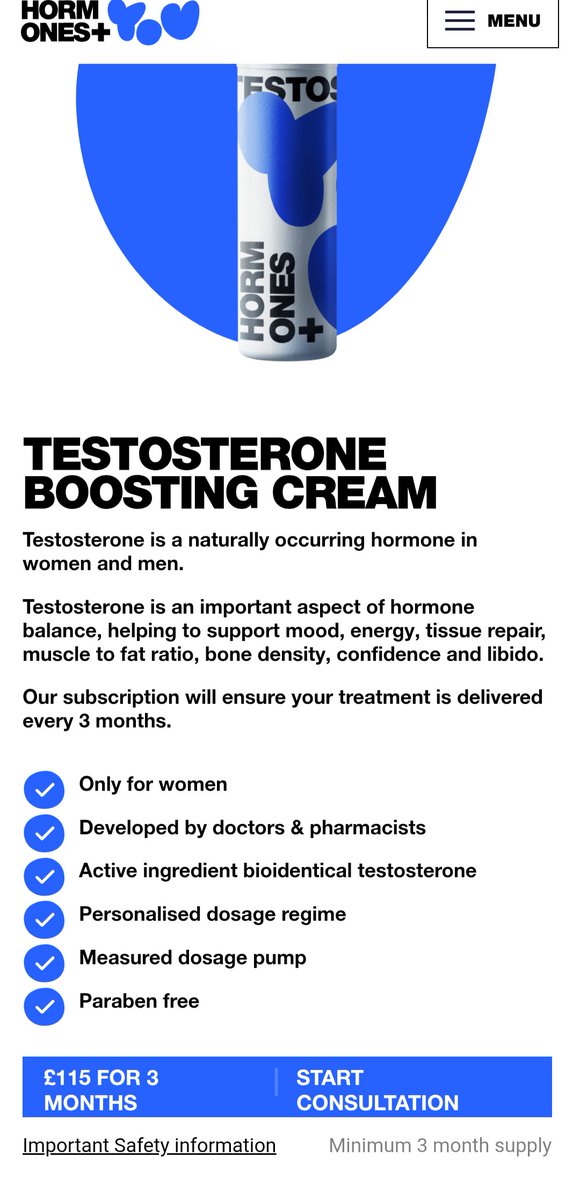 Getting Instagram ads promoting testosterone for c!s women so they can stay horny and all you need to get it is an online consultation. 
How come its not this easy for trans folk to get hormones?