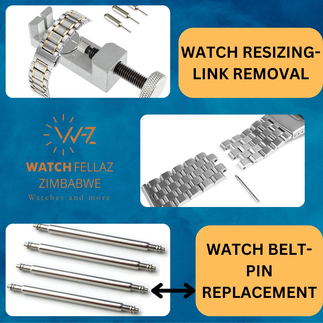 Hi guys. Just a reminder that we still provide watch related services... 

Call or app: 0714881297

Location: Galaxy Mall, 1st and Jason Moyo, B-Stall 23 (Basement floor), Harare