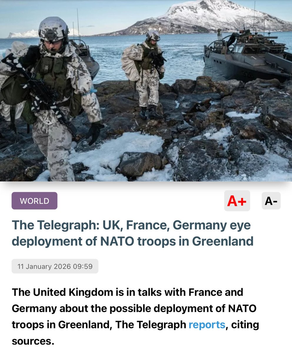 <a href="/TaraBull/">TaraBull</a> This headline perfectly captures the strategic confusion now gripping parts of Europe. The same political class that struggles to secure its own borders, suppresses dissent at home, and fails to meaningfully alter the balance of power in Ukraine suddenly claims readiness to