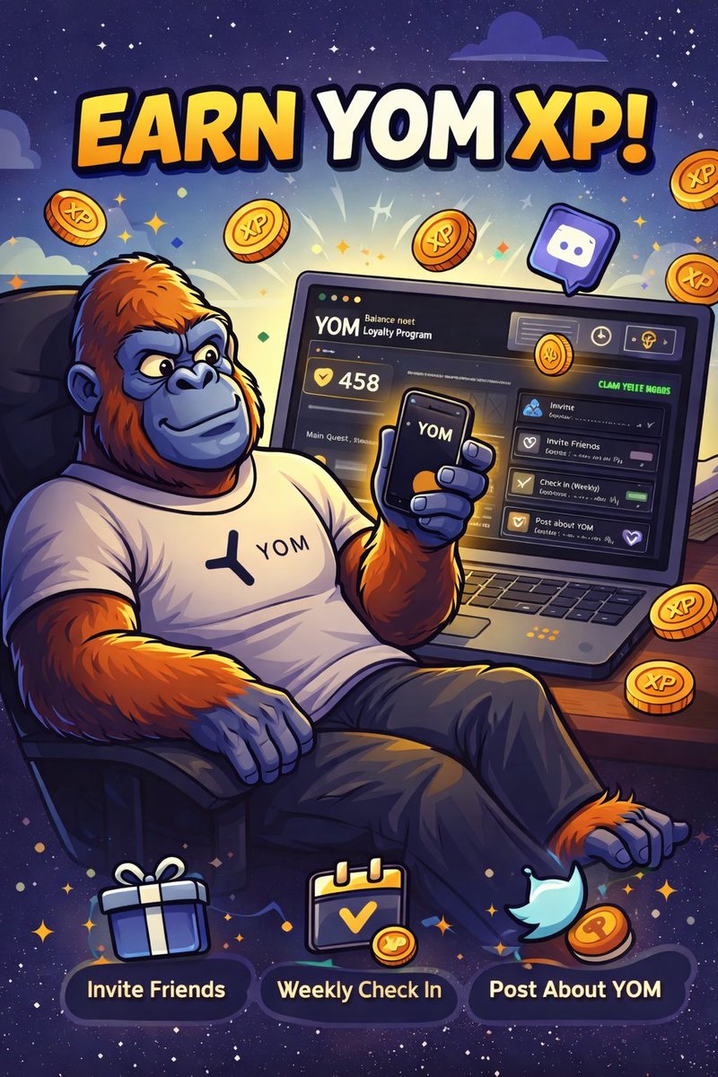 ASHIS250's tweet image. 🚀 Grinding XP the fun way with YOM Loyalty Program!
Daily tasks, weekly check-ins &amp;amp; referrals = easy rewards 🎮✨
Join now &amp;amp; start earning XP with me 👇
🔗 quests.yom.net/loyalty?referr…
@YOM_Official
#YOM #YOMLoyalty #Web3Gaming #Airdrop #XPGrind #CryptoCommunity