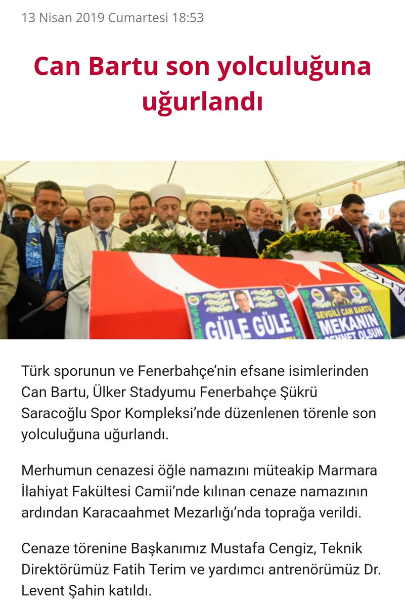 Galatasaray, yıllar önce Can Bartu'yu derbi öncesinde Can Bartu tişörtleri giyerek anmıştı.