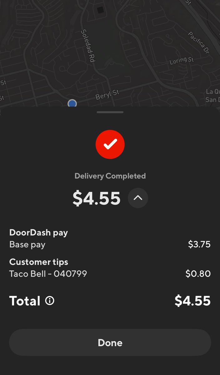 Took me two hours to get my first check #humble #extramoney <a href="/DoorDash/">DoorDash</a> hopefully I’ll touch platinum cause I’m far away