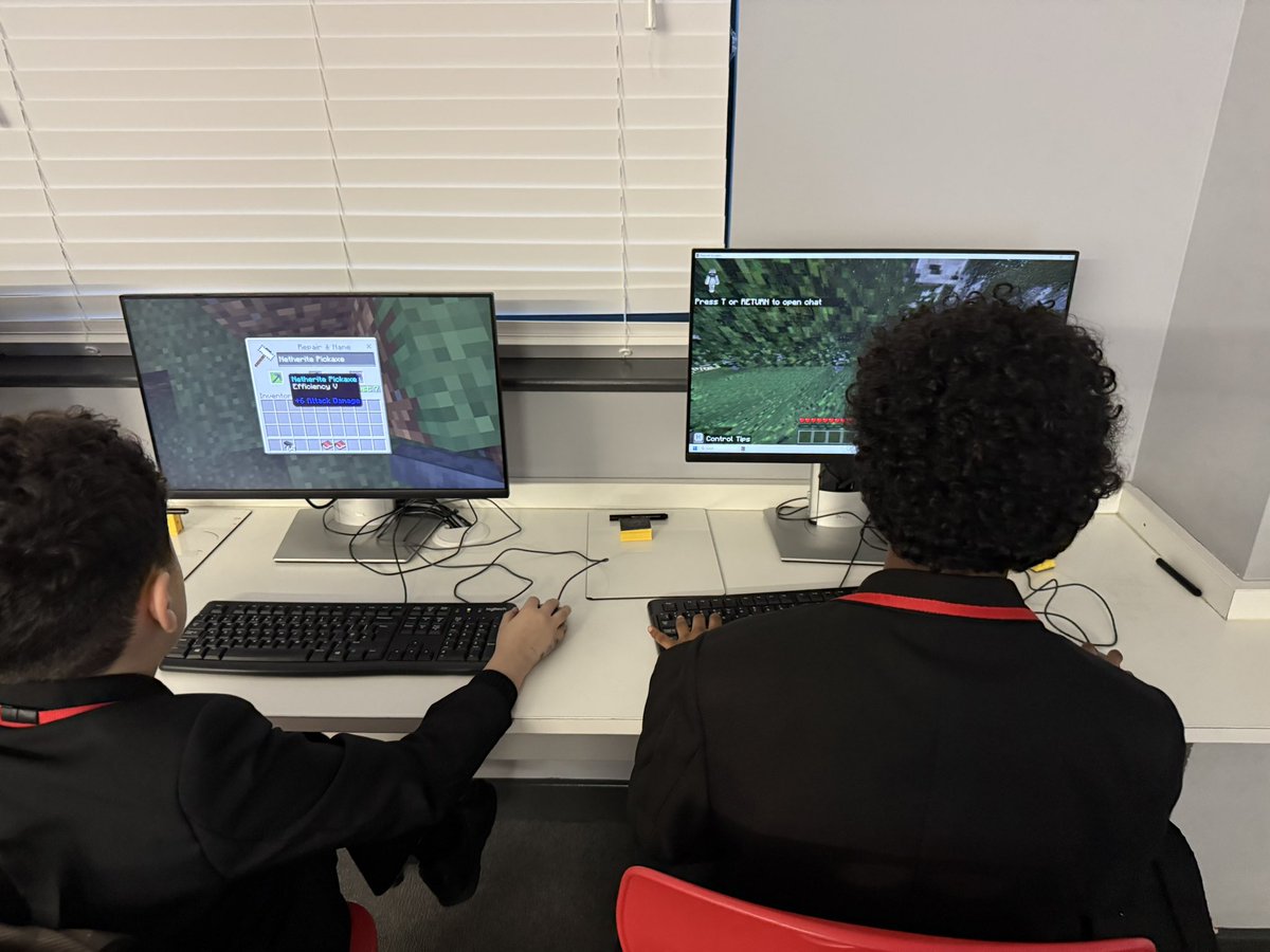TASEComputing's tweet photo. That’s a wrap on Minecraft Education INVOLVE! Our students loved creating and coding their own worlds—innovation and imagination at its best! We even sneaked in some Mario Kart Esports too! 🌍💻 #MinecraftEdu"trinity https://t.co/MXENIdlRDw