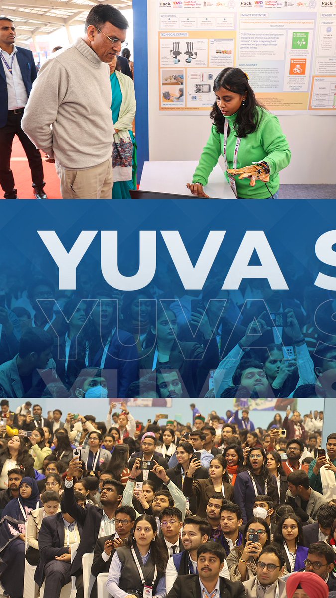mansukhmandviya's tweet photo. YUVA SHAKTI FOR VIKSIT BHARAT

#YoungLeadersDialogue2026 https://t.co/mgF8JxWjpC
