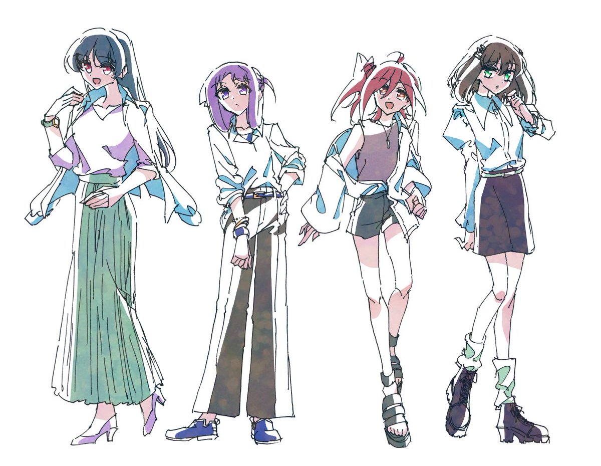 Oranda_15_'s tweet image. 白ブラウスコーデ5決大将組