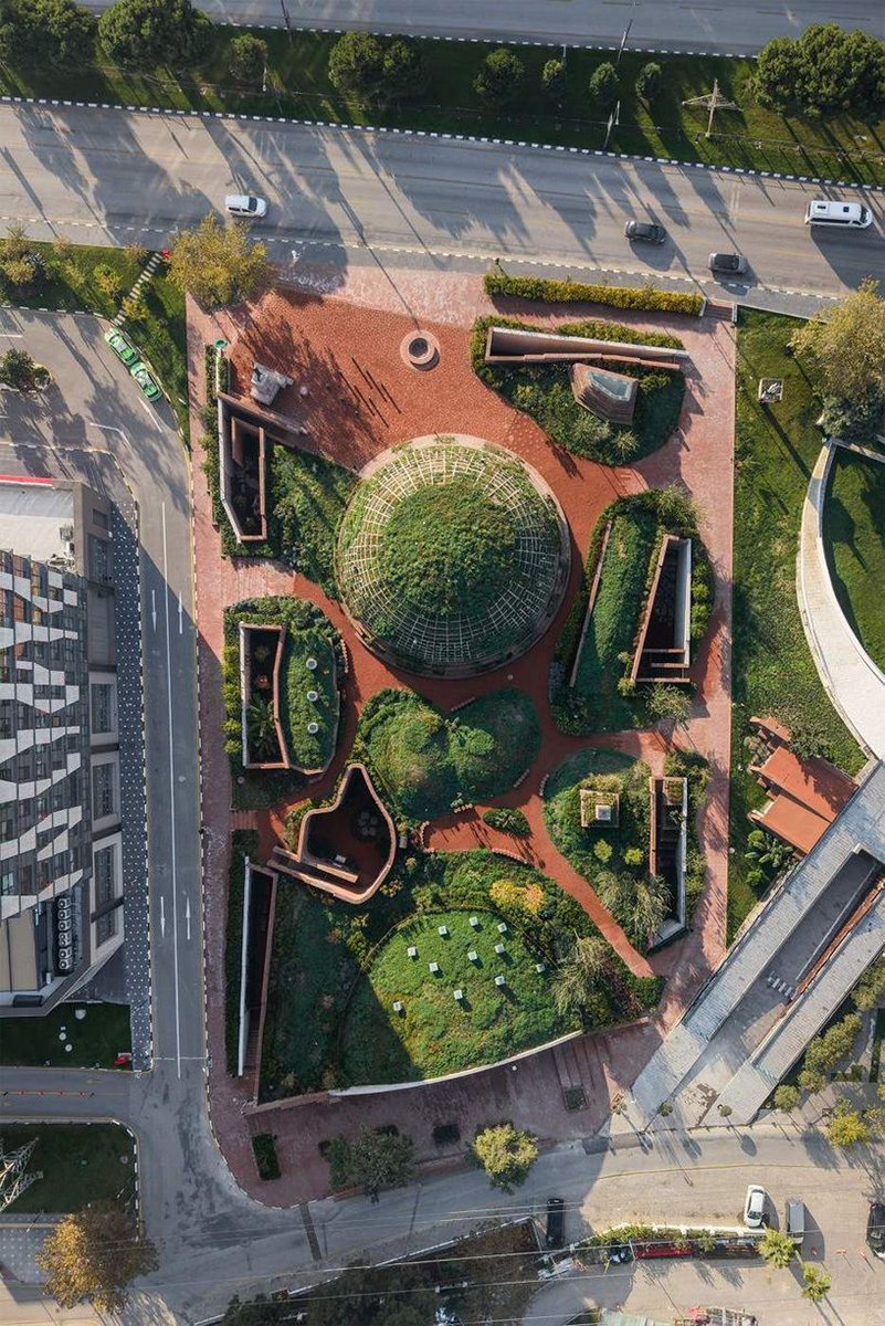 designboom's tweet image. earth-covered domes and brick vaults shape liberation museum of manisa in turkey designboom.com/architecture/e…