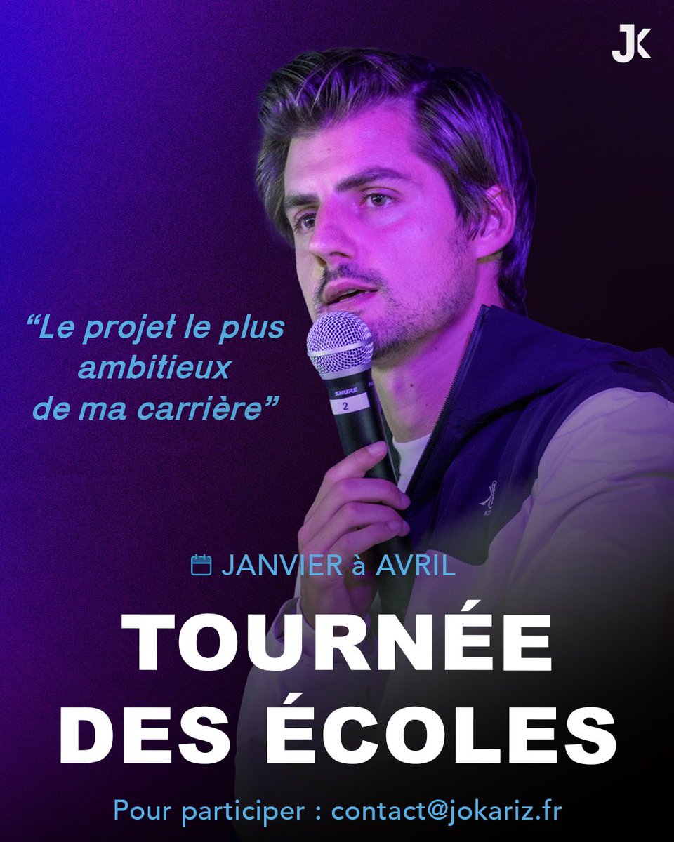 Jokarizz's tweet photo. Depuis plusieurs mois je travaille dans l’ombre sur le projet le plus ambitieux de ma carrière.

L’objectif ? 

Permettre à tous les étudiants et jeunes actifs d’obtenir le métier de leur rêve quel que soit leur diplôme.

Aujourd’hui c’est plus un projet, c’est prêt.

Et j’ai envie d’avoir votre avis dessus :

Exceptionnellement pendant les 3 prochains mois, je viendrai gratuitement dans toutes les écoles qui m’inviteront pour vous le présenter.

Si vous voulez participer : écrivez nous à contact@jokariz.fr