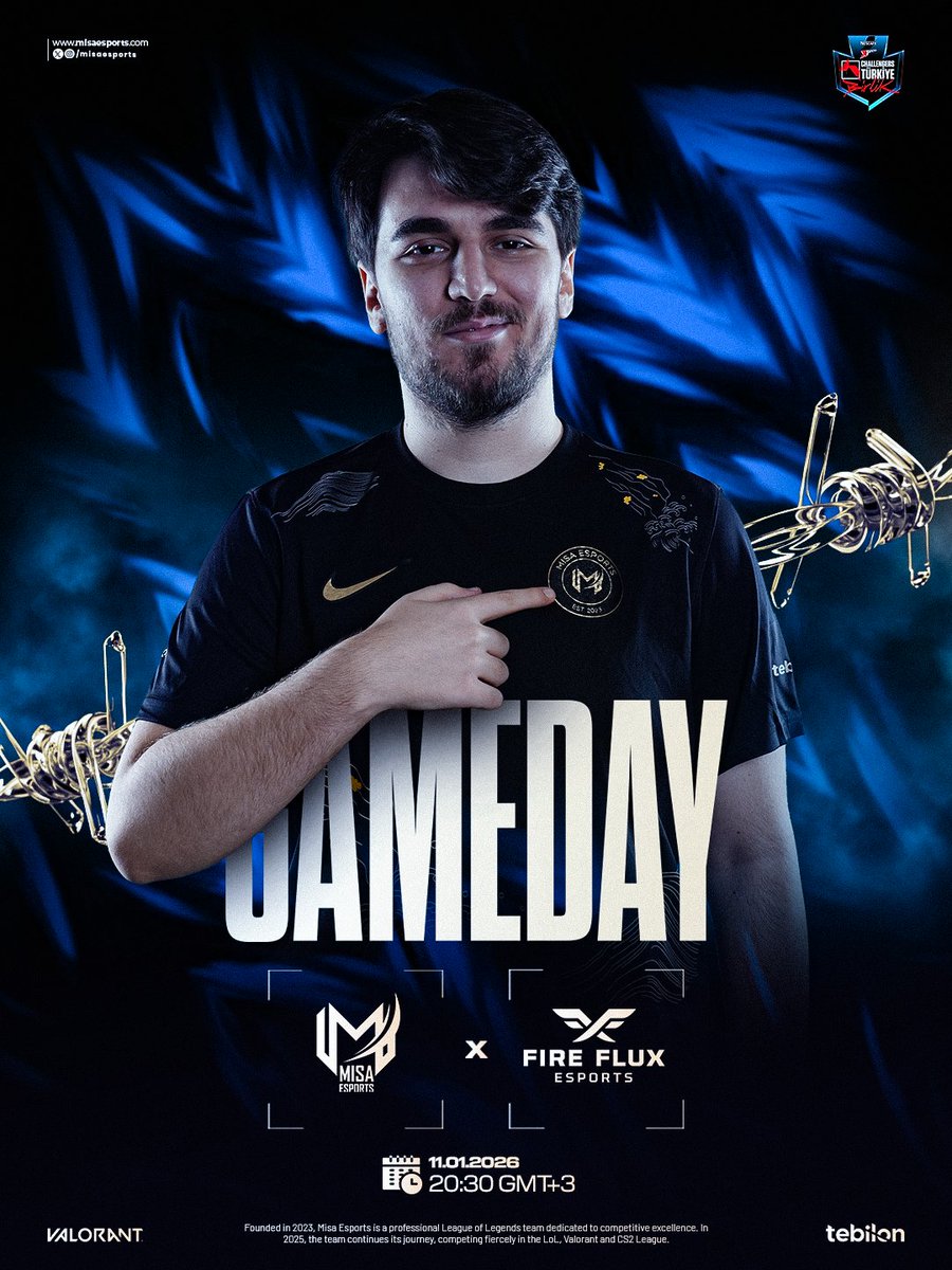 Yeni VALORANT kadromuzla sezonun ilk maçında Fire Flux Esports karşısındayız! 👊

🕒 20:30

Takımımıza güvenimiz tam. Bol şans! 🫡